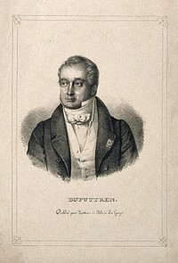 Guillaume, Baron Dupuytren. Lithograph by [W. C. C. van L.].