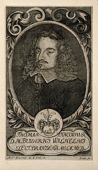 Thomas Pancovius. Line engraving by G.P. Busch.
