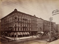 State Street, Chicago: large shop buildings. Photograph, ca. 1880.