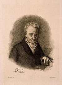 Philippe Pinel. Etching by C. Callet.