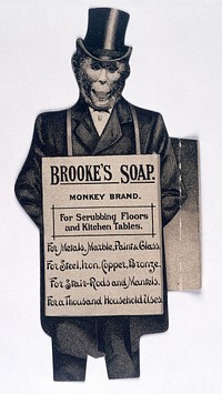 Advert for 'Brooke's soap' (front)