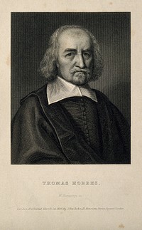 Thomas Hobbes. Line engraving by W. Humphrys, 1839.