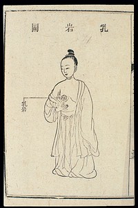 Chinese C18 woodcut: The chest/breasts - Breast tumour