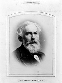 Sir Samuel Wilks. Photograph by G. Jerrard, 1881.