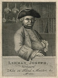 Lehman Joseph. Line engraving by C. Bogerts, 1771, after D. Mulder.