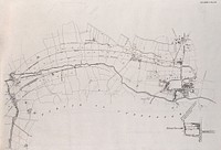 Proposed Derbyshire, Staffordshire and Worcestershire railway, from Uttoxeter to Walsall: enlarged plan. Lithograph, 1846.