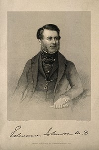 Edward Johnson. Stipple engraving by S. Allen, 1849, after J. Whitlock.
