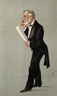 Robert Brudenell Carter. Colour lithograph by Sir L. Ward [Spy], 1892.