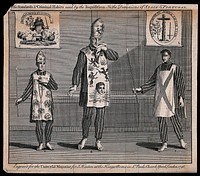 The standards and criminal habits used by the Inquisition in the Dominions of Spain & Portugal. Engraving, 1748.