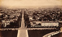Washington D.C.: view from the Capitol. Photograph, ca. 1880.