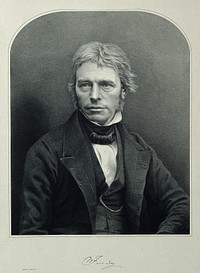 Michael Faraday. Lithograph.