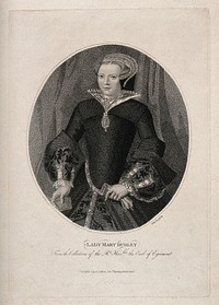 Lady Mary Dudley. Stipple engraving by E. Harding, 1799.