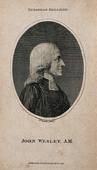 John Wesley. Stipple engraving.
