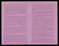 [Folded leaflet (purple paper - copies on turquoise paper exist) advertising appearances of 'The Pygopagi Twins', Josepha and Rosalie Blazek, conjoined twins, in some sort of performance at the Egyptian Hall, Piccadilly, London, in late 1880. The "Bohemian" twins were under the patronage of the Empress of Austria and Queen of Hungary, Crown Prince Rudolf of Austria and other distinguished personages. The twins both died at the age of 45. ].