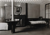 Wellcome Historical Medical Museum, Wigmore Street, London: reconstruction of the Lister ward in the Royal Infirmary, Glasgow. Photograph.