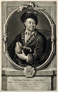 Johann Georg Gmelin. Mezzotint by J. J. Haid.