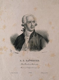 Antoine Laurent Lavoisier. Lithograph by H. Garnier, 1823.