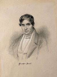 Francesco Orioli. Pencil drawing by C. E. Liverati, 1841.