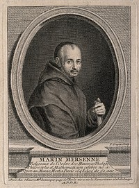 Marin Mersenne. Line engraving by P. Dupin, 1735.