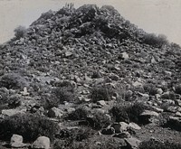 South Africa: a kopje (a large rock outcropping). 1905.