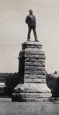 South Africa: a monument to Cecil Rhodes. Photograph by Sir William Crookes, 1905.