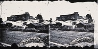 Fort Zeelandia, Formosa [Taiwan]. Photograph, 1981, after a negative by John Thomson, 1871.