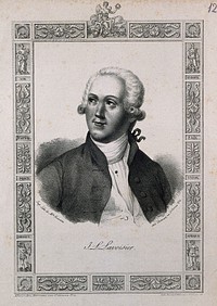 Antoine Laurent Lavoisier. Lithograph by Joséphine-Clémence Formentin.
