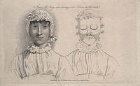 Margaret M'Avoy, blind but with remarkable perception. Stipple print, 1819.