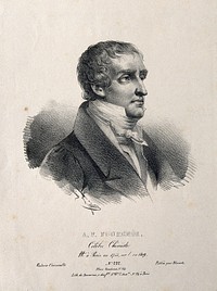 Comte Antoine François de Fourcroy. Lithograph by B.-R. Julien, 1827.