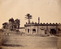 Lucknow, India: the Secundra Bagh breach and gateway, showing damage done during the Indian Rebellion. Photograph by Felice Beato, ca. 1858.