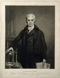 Thomas Garnett. Stipple engraving by S. Phillipps, 1801, after T. Phillips.
