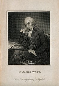 James Watt. Engraving after C. F. von Breda, 1792.