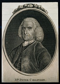 Peter Collinson. Stipple engraving by R. Page.