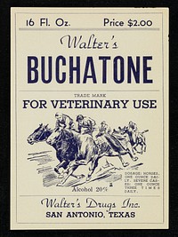 Walter's Buchatone / Walter's Drugs, Inc.