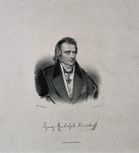 Ignaz Rudolph Bischoff, Edler von Altenstern. Lithograph by A. Staub after F. von Amerling.