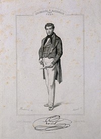 Alexandre Benjamin Loiset. Line engraving by Péronard, 1848, after I.-F. Bonhommé.