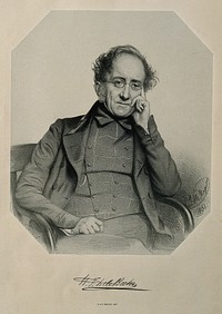Sir Henry Thomas de la Bèche. Lithograph by T. H. Maguire, 1851.
