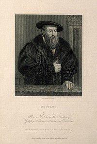 Johann Kepler. Line engraving by F. Mackenzie.
