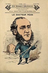 Jules-Émile Péan. Colour line block by Coll-Toc, 1892.