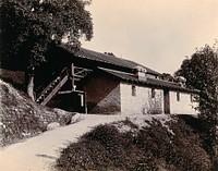 Imperial Bacteriological Laboratory, Muktesar, Punjab, India: the veterinary students quarters. Photograph, 1897.