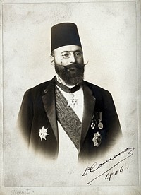 Comanos Pasha, physician to the Khedive. Photograph by V. Giuntini, 1906.