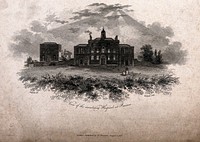 The Smallpox Hospital, St Pancras, London. Engraving by W. Woolnoth after G.S. Shepherd, 1806.