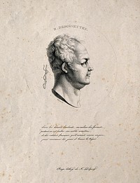 Nicolas-René-Dufriche, Baron Desgenettes. Lithograph by Emirene.