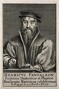 Heinrich Pantaleon. Line engraving.