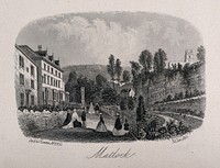 Matlock, Derbyshire. Etching by Rock & Co., 1862.