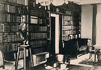 The study of J.B. Boussingault in Liebfrauenberg abbey, Gœrsdorf, France. Photograph.