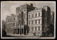 The Westminster Hospital, London. Engraving.