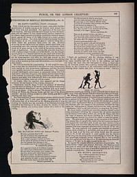 Two episodes about the party of Mr. Rapp - a medical student of Joseph Muff, an unscrupulous surgeon. Letterpress and wood engraving.