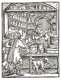 Pictorial history of ancient pharmacy : with sketches of early medical practice / translated from the German, and revised, with numerous additions, by William Netter.