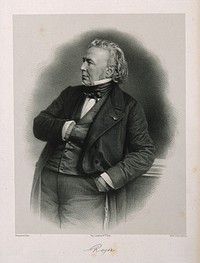 Pierre-François-Olive Rayer. Lithograph by C. Bornemann after A. Adam-Salomon.